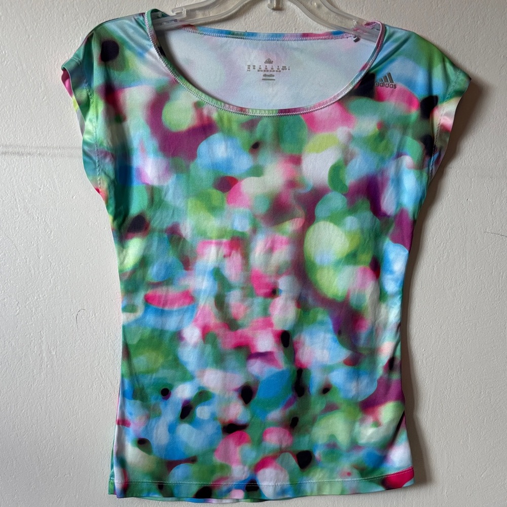 adidas Women’s Multicolor Printed Athletic Tee